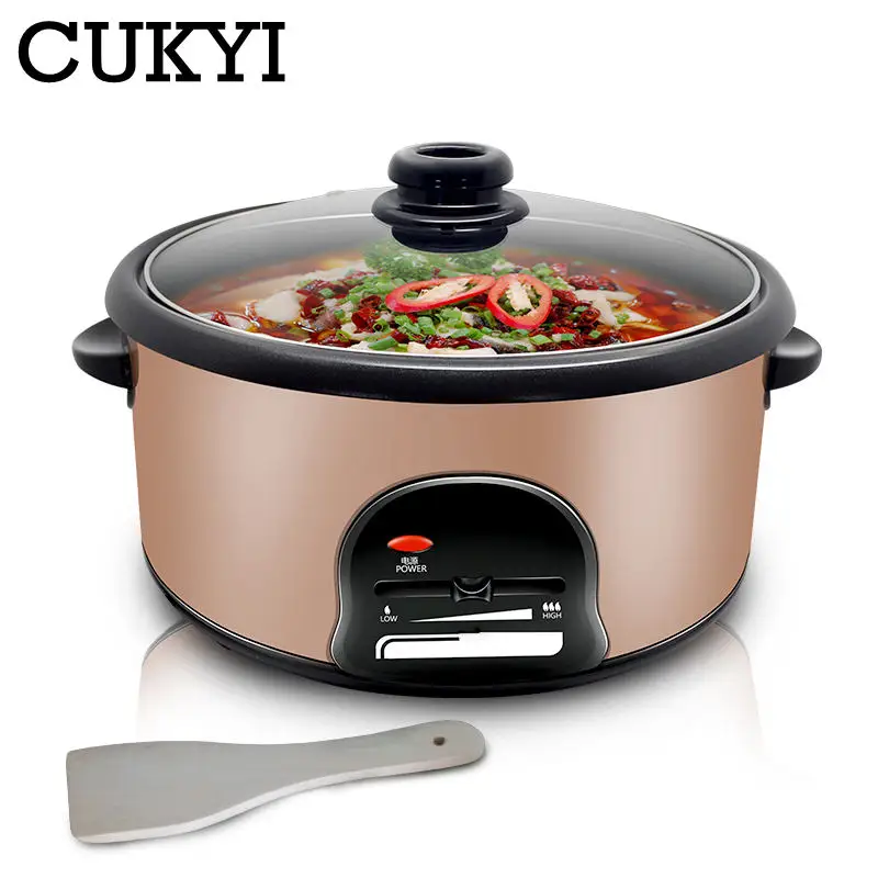 CUKYI 2.8L wielofunkcyjny elektryczny Hotpot Mini makaron kuchenka non-stick skillet mała kuchenka wielofunkcyjny kocioł elektryczny usa ue