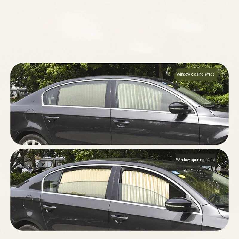 Car Window Sunshade Curtain Universal Side Window Sun Shade Cover Magnetic Car Covers Summer UV Protection For Baby Children
