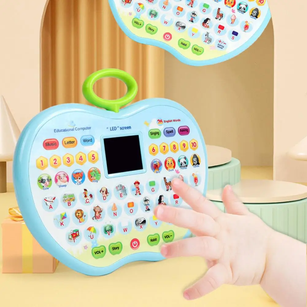 Children Interactive Learning Machine Baby Phone Musical Toys Electronic Education Computer Tablet With LED Screen Kids Gift