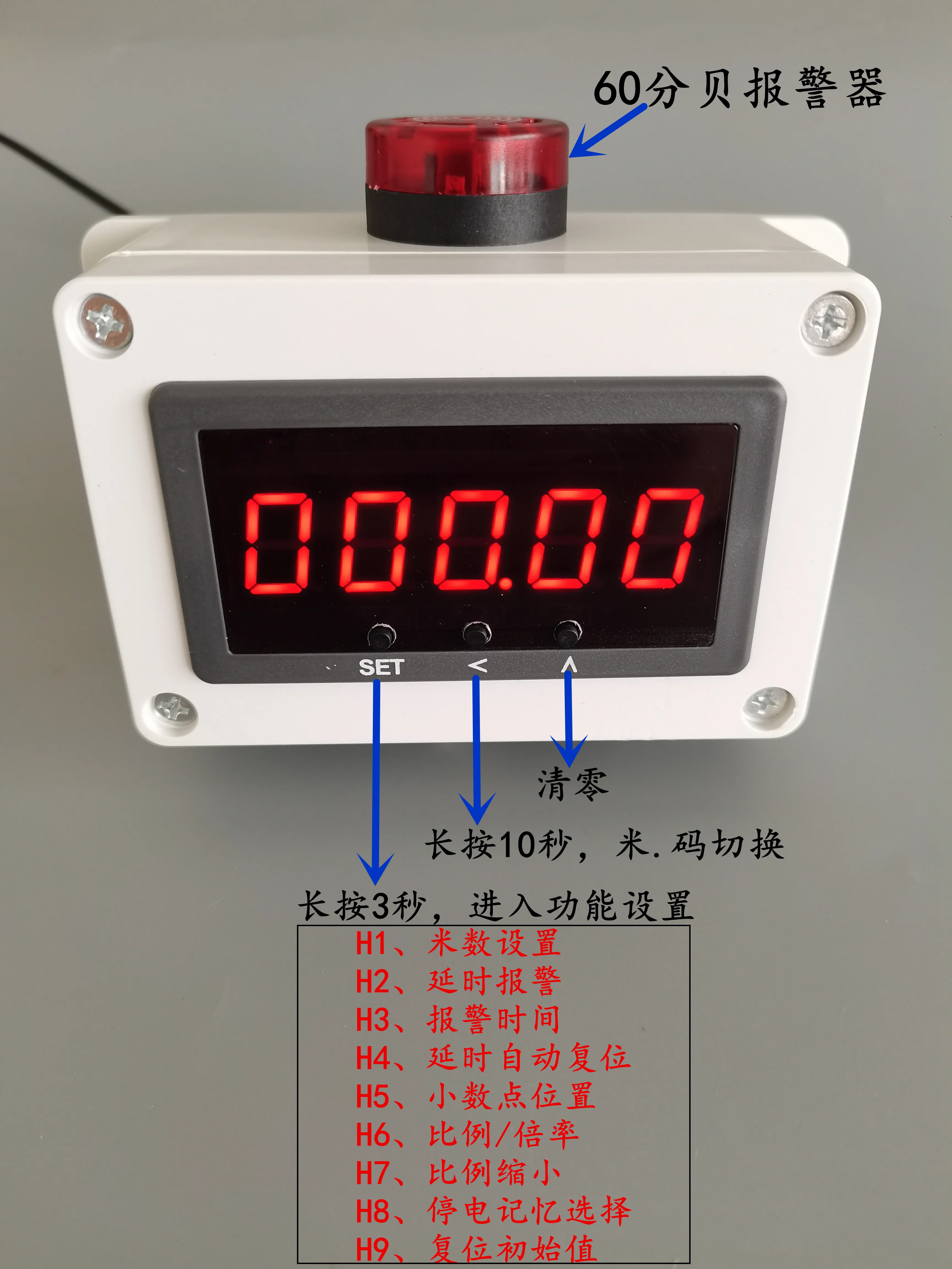 Meter Counter Roller Type Electronic Digital Display Automatic Induction Coiling and Edge Banding Machine Recorder Encoder Code