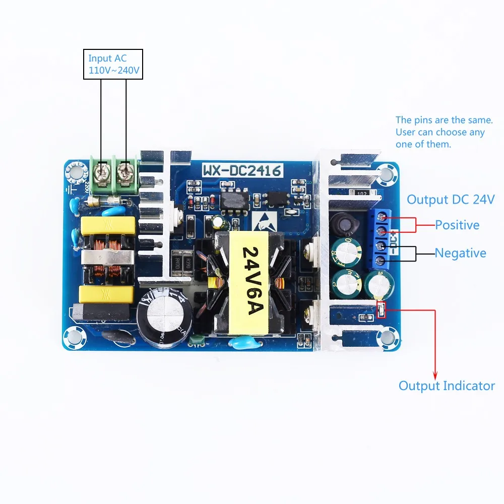 AC-DC Voltage Converter Isolation Switch Power Supply Module 110V 220V 265V to 12V 24V 36V Adjustable Buck Step Down Module