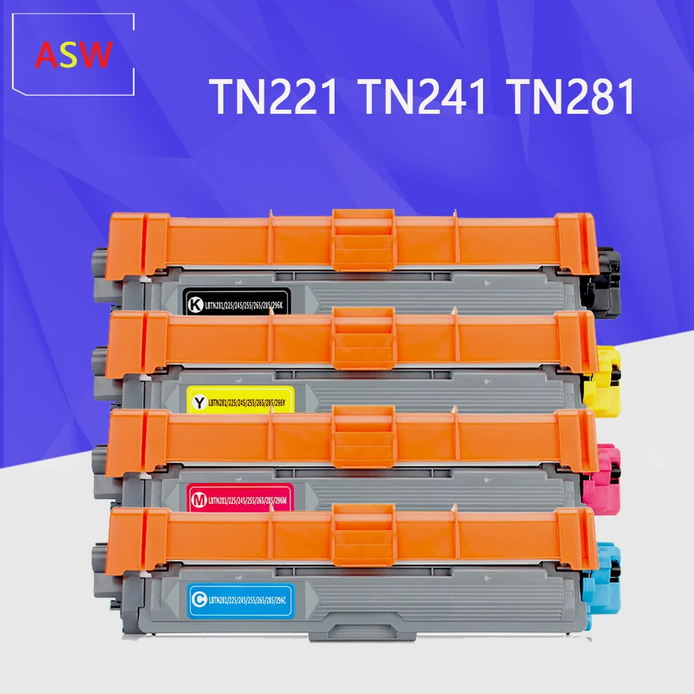 Compatible TN221 TN281 TN241 toner cartridge for brother HL 3140CW 3150 3170CDW MFC9130CW MFC 9140 9330CDW 9340CDW DCP 9020CDW