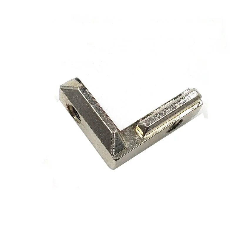 Conector de ranura de esquina 2020 / 3030/4040/ángulo recto Tipo L, adecuado para conexión de perfil de aluminio