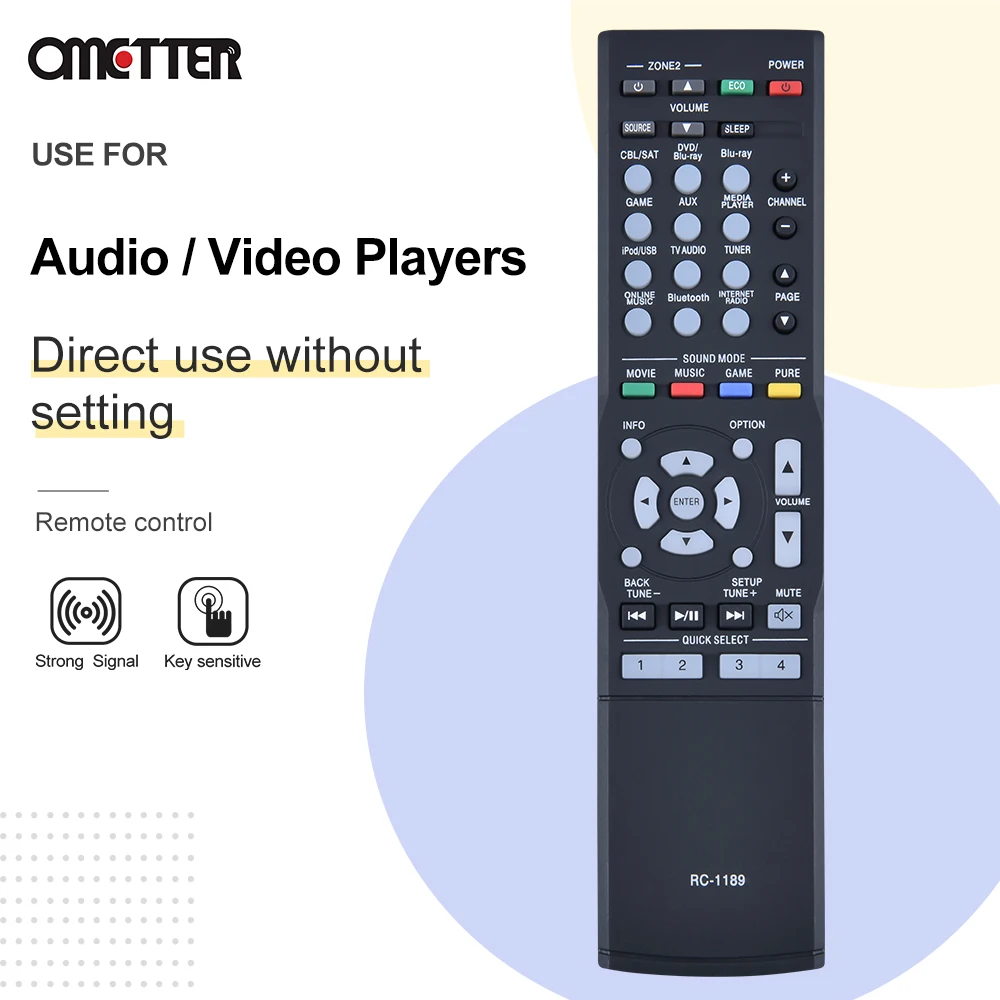 Receptor AV Peças para Controle Remoto Denon, RC-1189, AVR-S700W, AVR-S710W, AVR-S720W, AVR-X1100W, AVR-X1200W