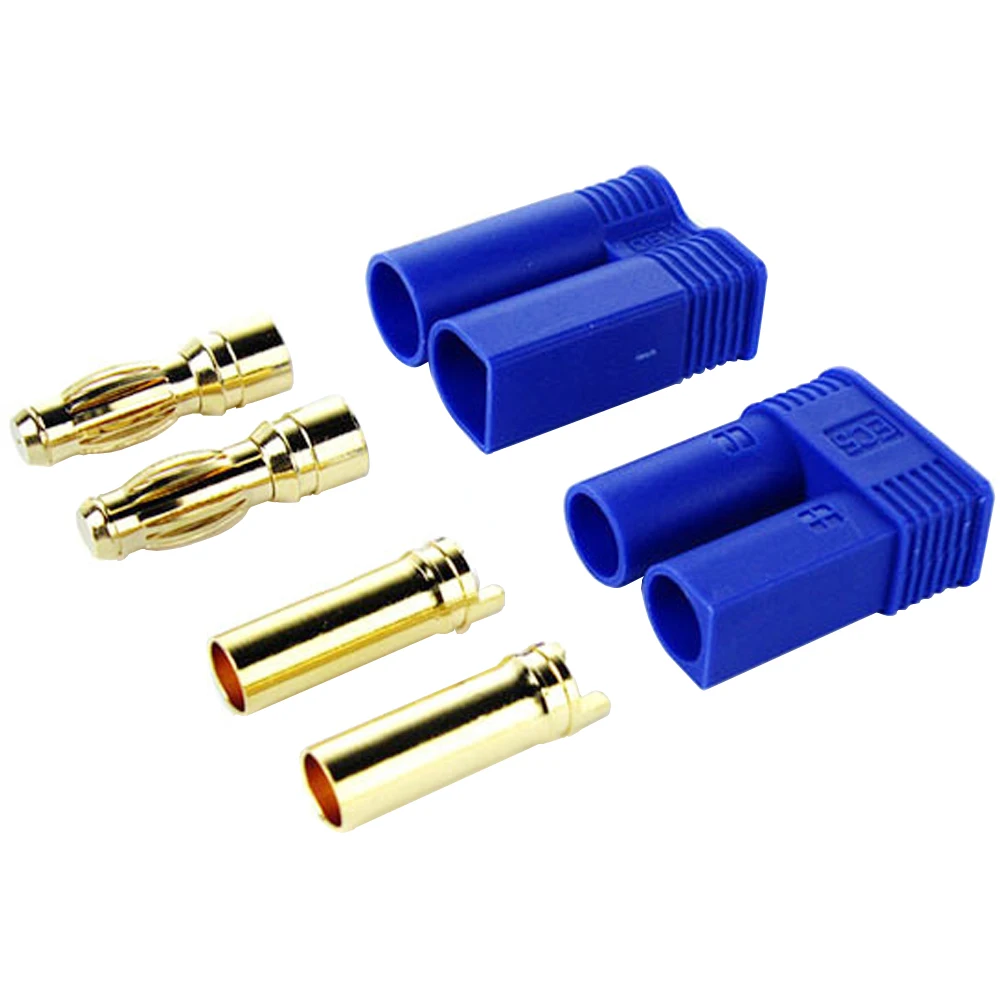 5 set/lote EC3 3mm/EC5 5mm macho hembra conector de bala dorada enchufe para RC ESC Motor Lipo batería coche avión barco hecho a mano piezas de