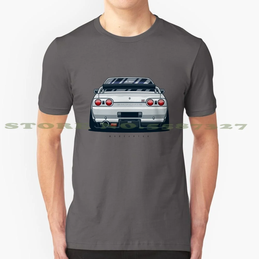 Skyline Gtr R32 100% Pure Cotton T-Shirt Cars Motors Automotive Vehicle Automobile Sportcar Japan Jdm Racing Race Datsun Gtr