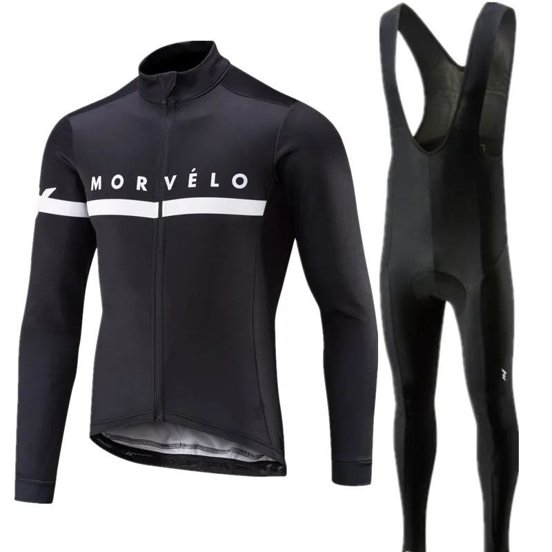 

Pro Cycling Jersey Set 2021 MORVELO Long Sleeve Mountain Bike Cycling Clothing Breathable MTB Bicycle Clothes Wear Suit for Mans