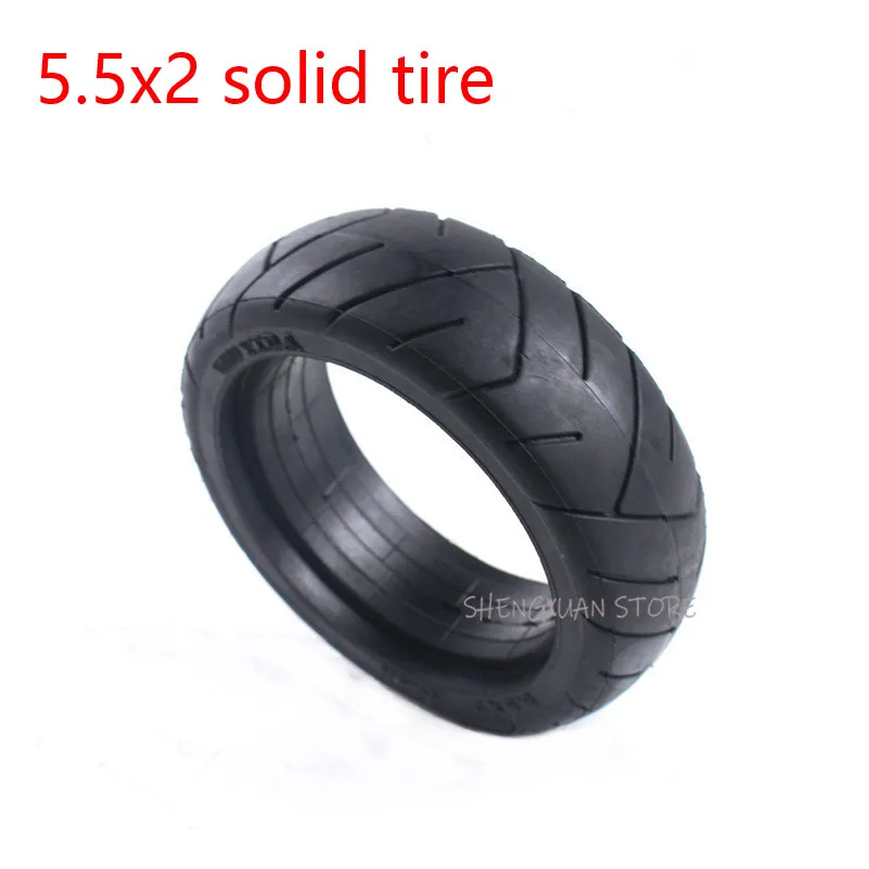 Lightning Delivery 5.5X2 5.5*2 Inch Solid Explosion Proof Tire for Jackhot Carbon Fiber Scooter Fastwheel F0 Electric Scooter