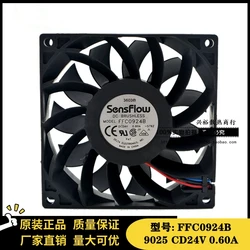 Original FFC0924B 9225 24V 0.60A 9CM large air volume violent temperature control inverter cooling fan