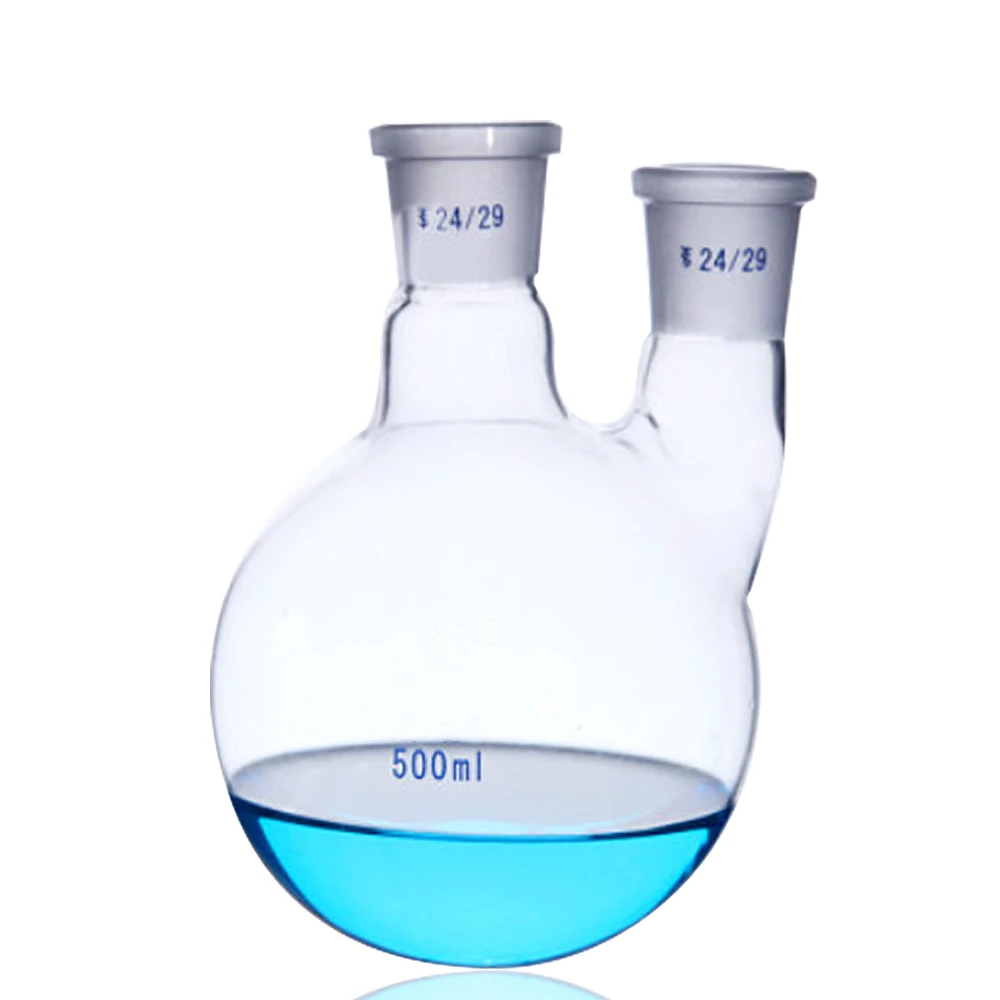 

Two mouth flask 100-5000ml Chemical reactor chemical experiment High temperature and corrosion resistance Chemical instrument