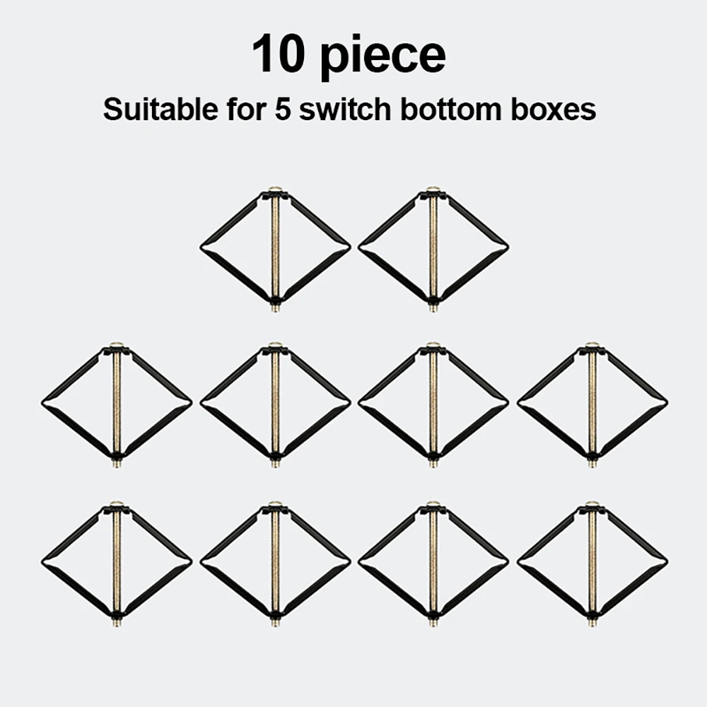 1 Set (10 pezzi) scatola di installazione a parete strumento di riparazione segreto Stash Switch Mount Cassette riparatore asta di supporto