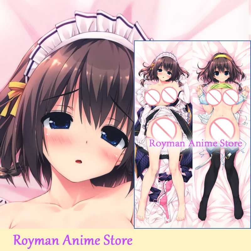 

Dakimakura Anime Matsufusa Ema (haruru minamo ni!)Double Sided Print Life-size Body Pillow Cover