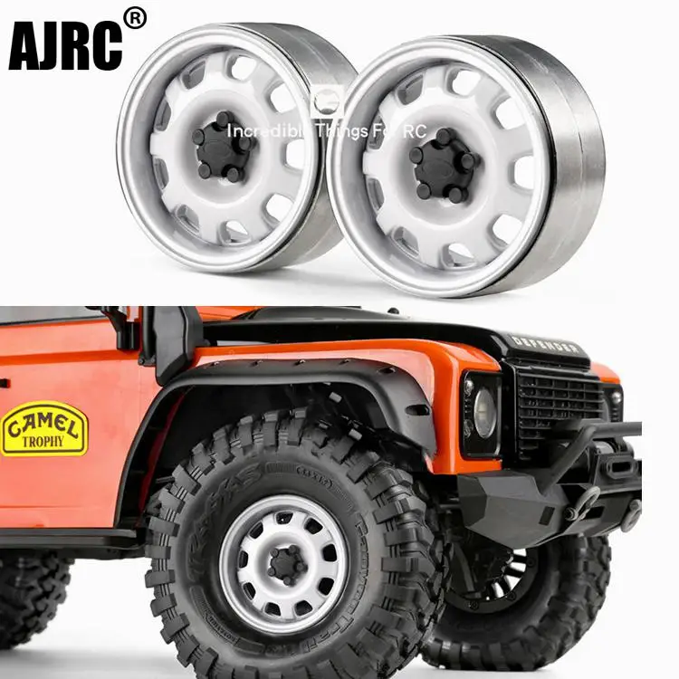 

RC Model 1.9inch Metal Wheel Rim For 1/10 RC Crawler Car Trax TRX-4 Defender Bronco K5 TRX-6 D90 D110 Axial Scx10 90046