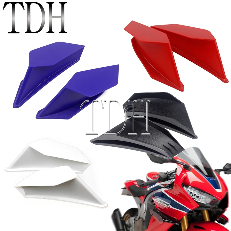 Superbike Downforce Side Spoiler Winglets Aero Dynamic Fairing Wing Fin For Ducati Panigale Aprilia RSV4 RS4 125 GSXR BMW S1000