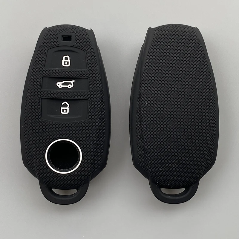 Silicone Car Key Cover Case shell for vw volkswagen tiguan touareg eHybrid key holder protection cover