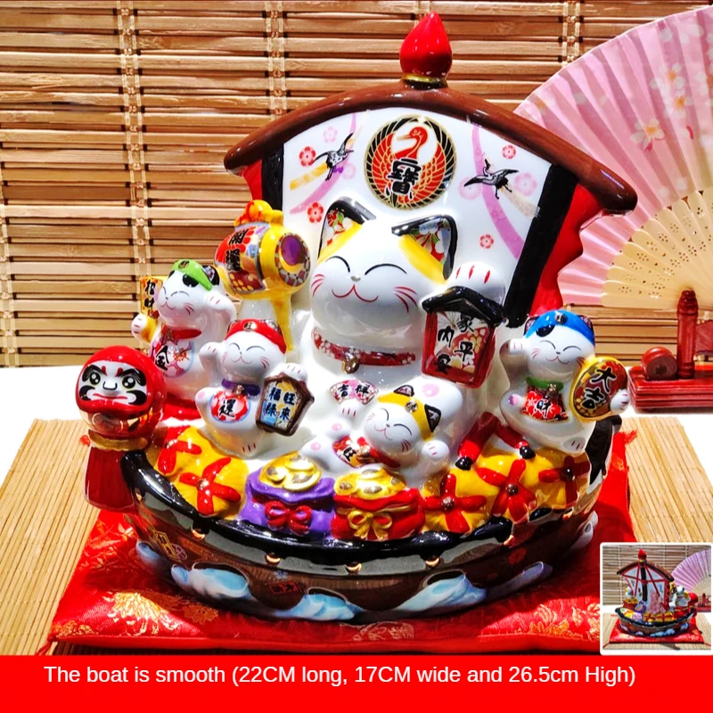 Lucky Cat Decoration Opening Gift Shop Cashier Ceramic Home Creative Living Room Decoration