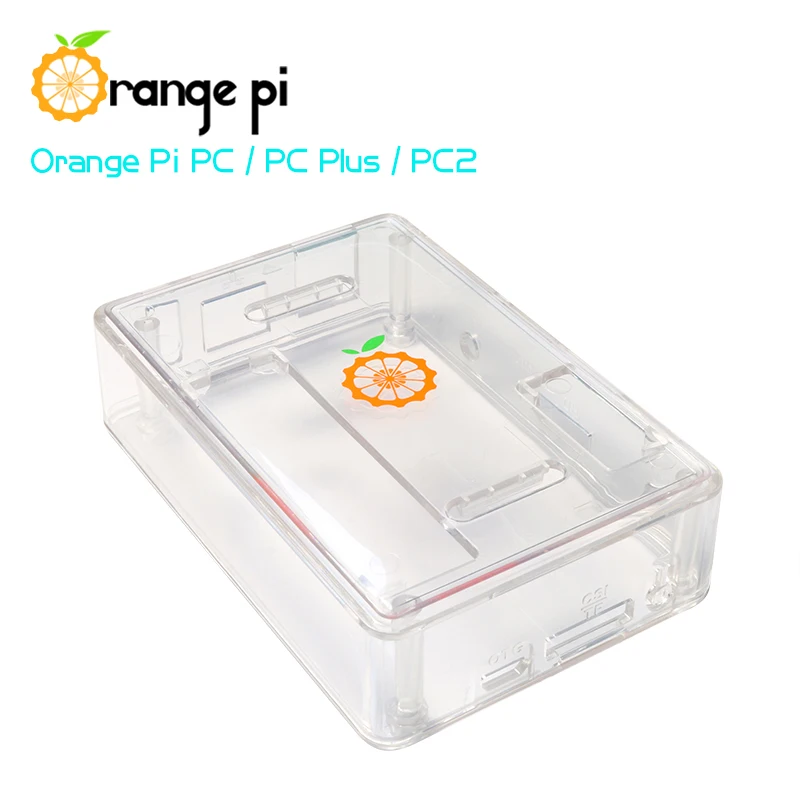 Funda transparente de ABS, tablero naranja Pi PC/PC Plus