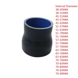 Düz 0 derece redüktör silikon hortum 38-45 51-57 63-70 76-83MM Durite silikon Refroidissement silikon tüp boru