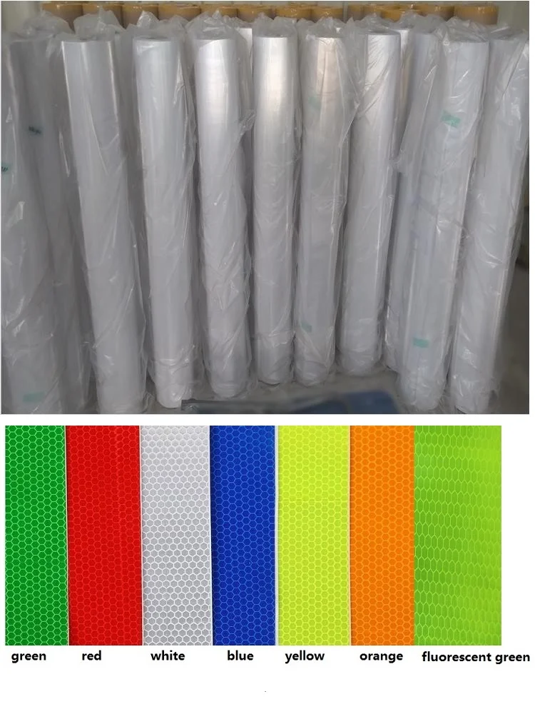 41-60CM Hohe Sichtbarkeit Roll Selbst-adhesive Weiß Fluoreszierende Reflektierende PVC Wasserdichte Warnung Druckbare Licht Box Tuch