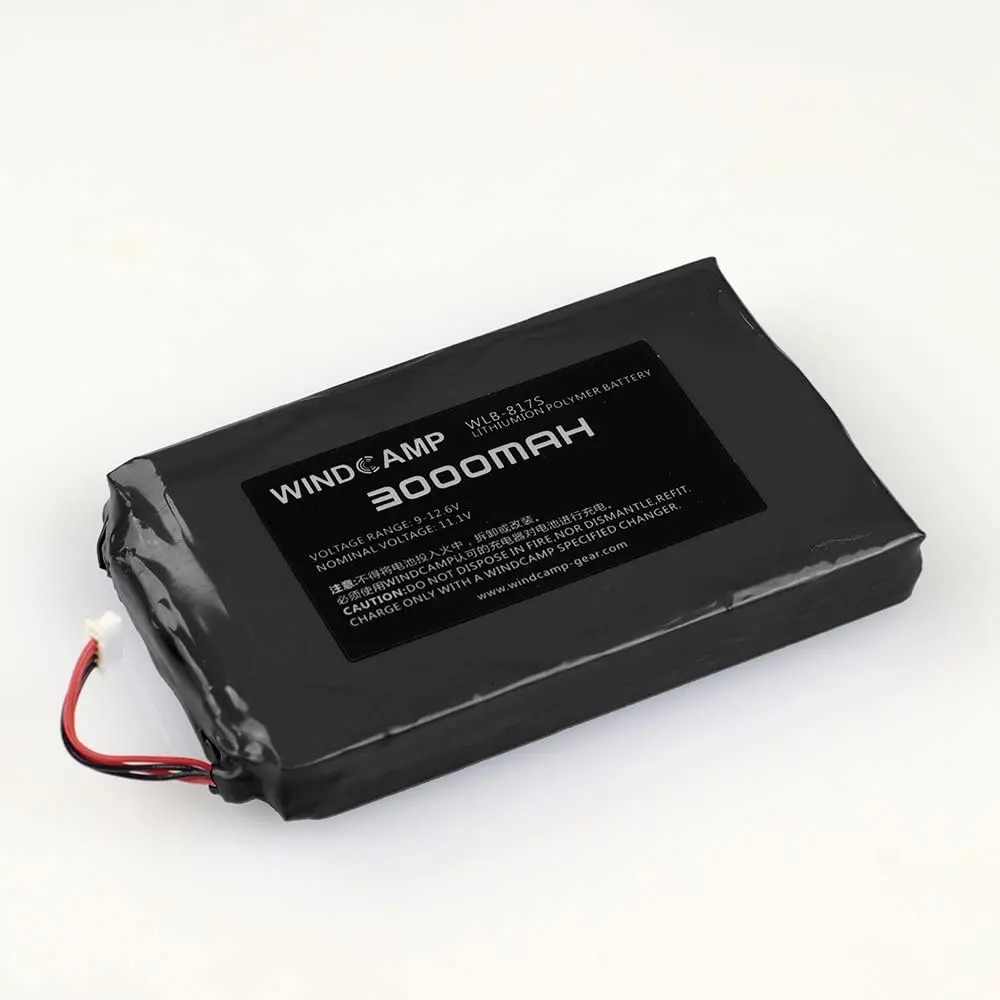 WINDCAMP Replacement Li-ion Battery Pack 3000mAH for YAESU FT-818 FT-817