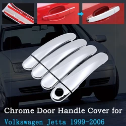 Car Handle Cover Chrome Protector Shell for Volkswagen VW Jetta A4 Bora MK4 1999~2006 2000 2002 2003 2004 Car-Accessories-Goods