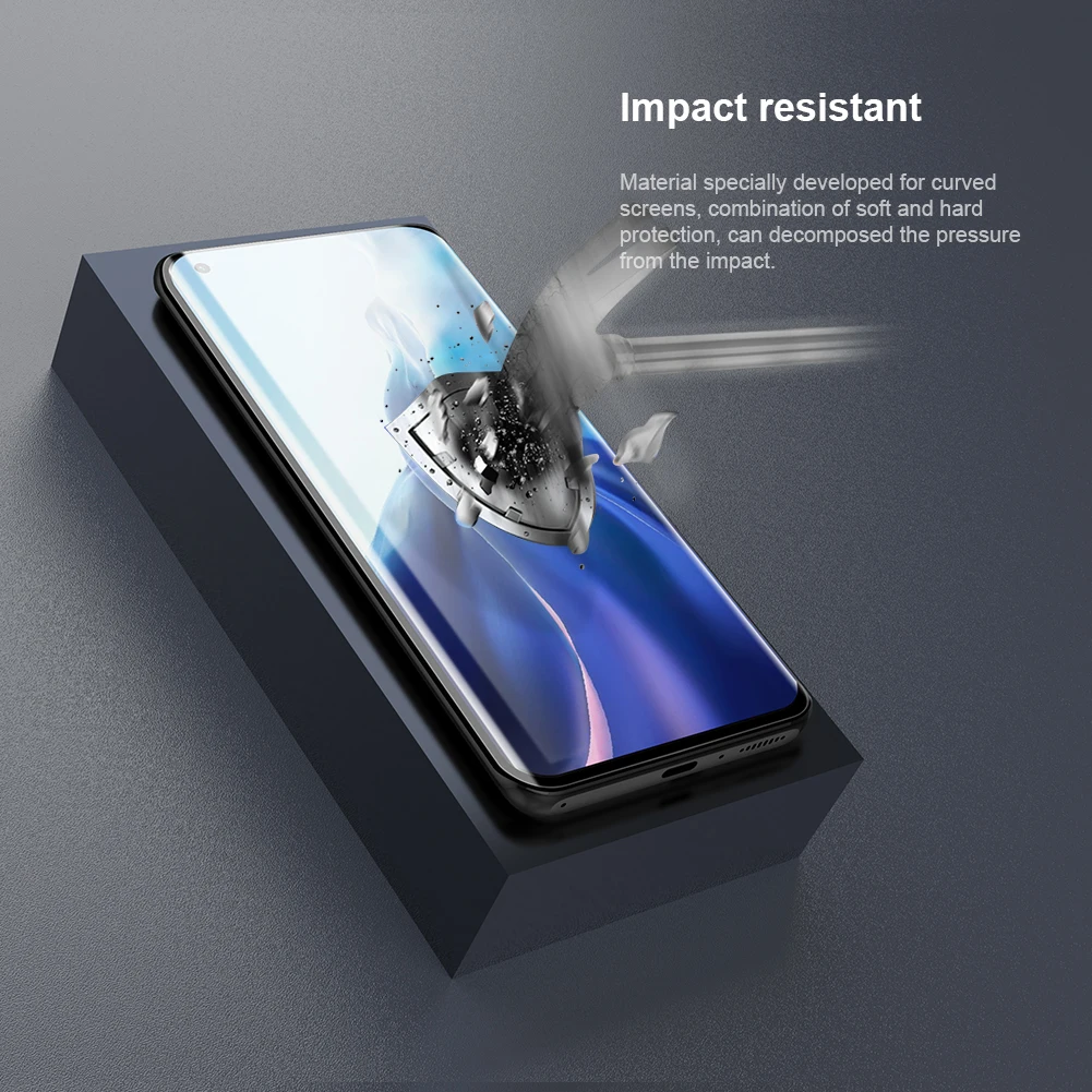 Nillkin for Xiaomi Mi 11 Ultra Pro 5G Film 2pcs Impact Resistant Curved Film Screen Protector for Mi 11 Pro Ultra