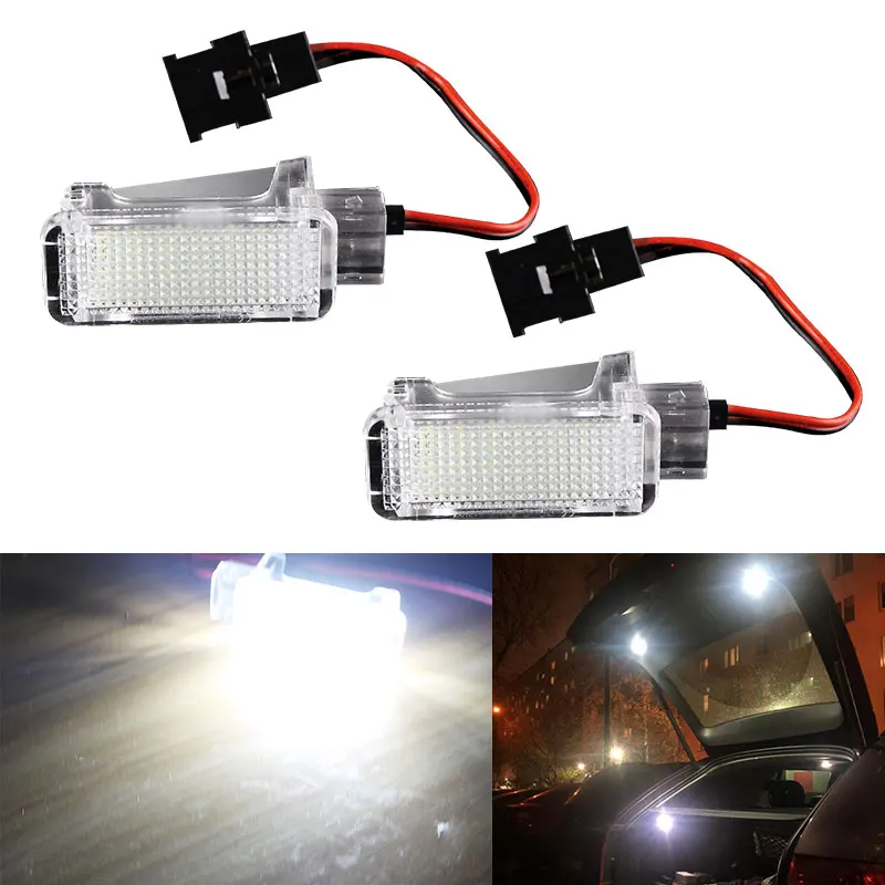 Canbus LED Trunk Boot Lights Lamp White For Skoda Octavia Fabia Superb Roomster Kodiaq Led Luggage Compartment Light 