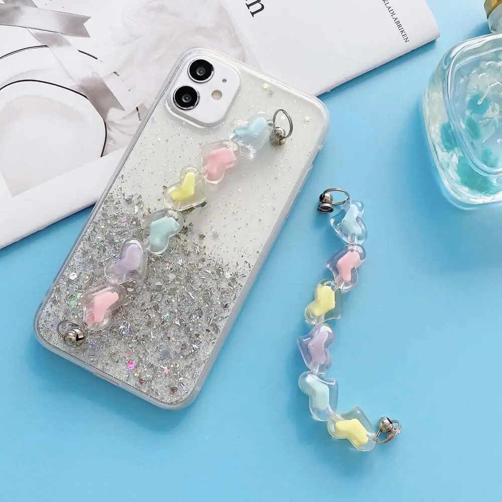 Acrylic Chain Phone Case Decor Phone Case Drop Hanging Chain Phone Strap Mobile Phone Chain Phone Loss Prevention Strap