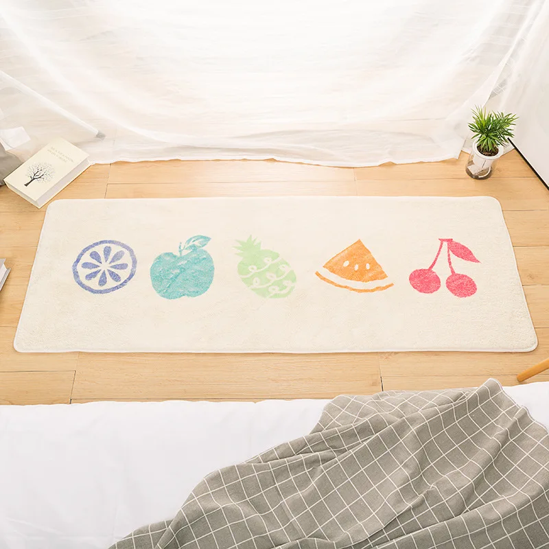 Soft Long Carpet Rug For Bedroom Anti-skid Bedside Tatami Floor Mat Modern Simple Hallway Rug Home Living Room Carpets