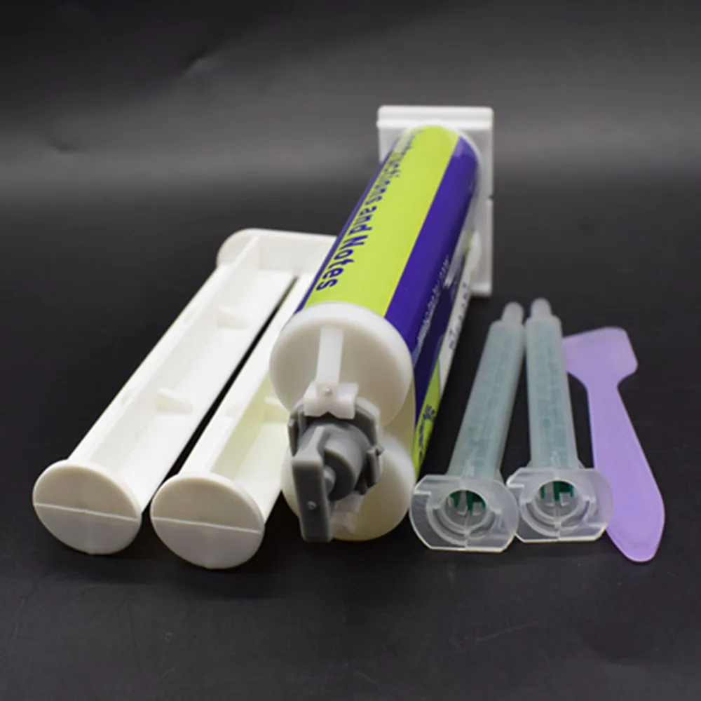 50 ml transparentes Epoxidharz, klare Epoxidharz-Mischung 1:1, struktureller AB-Klebstoff, 2 Stück statische Mischdüsen, Handpumpe und Mischspatel. – Detail 9