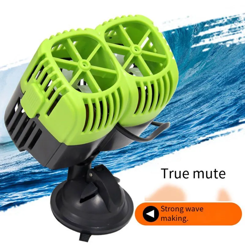 Aquarium Wave Maker Pump Single Double head,360dergee Adjustable direction Seawater Freshwater Wave Pump for Fish Tank Surf pump