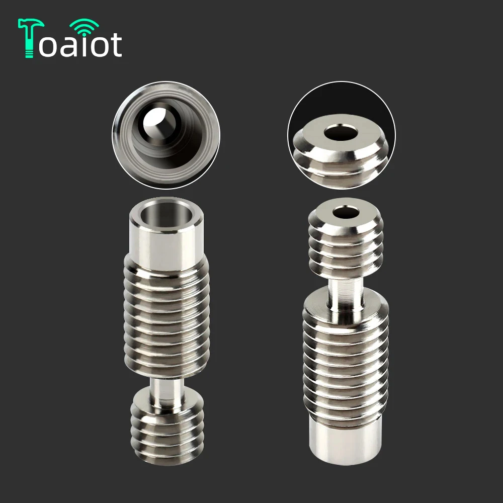 

Toaiot V6 All Metal Throat for V6 Hotend Heater Block 1.75MM Filament Smooth 3D Printer Extruder 3D Printed Parts