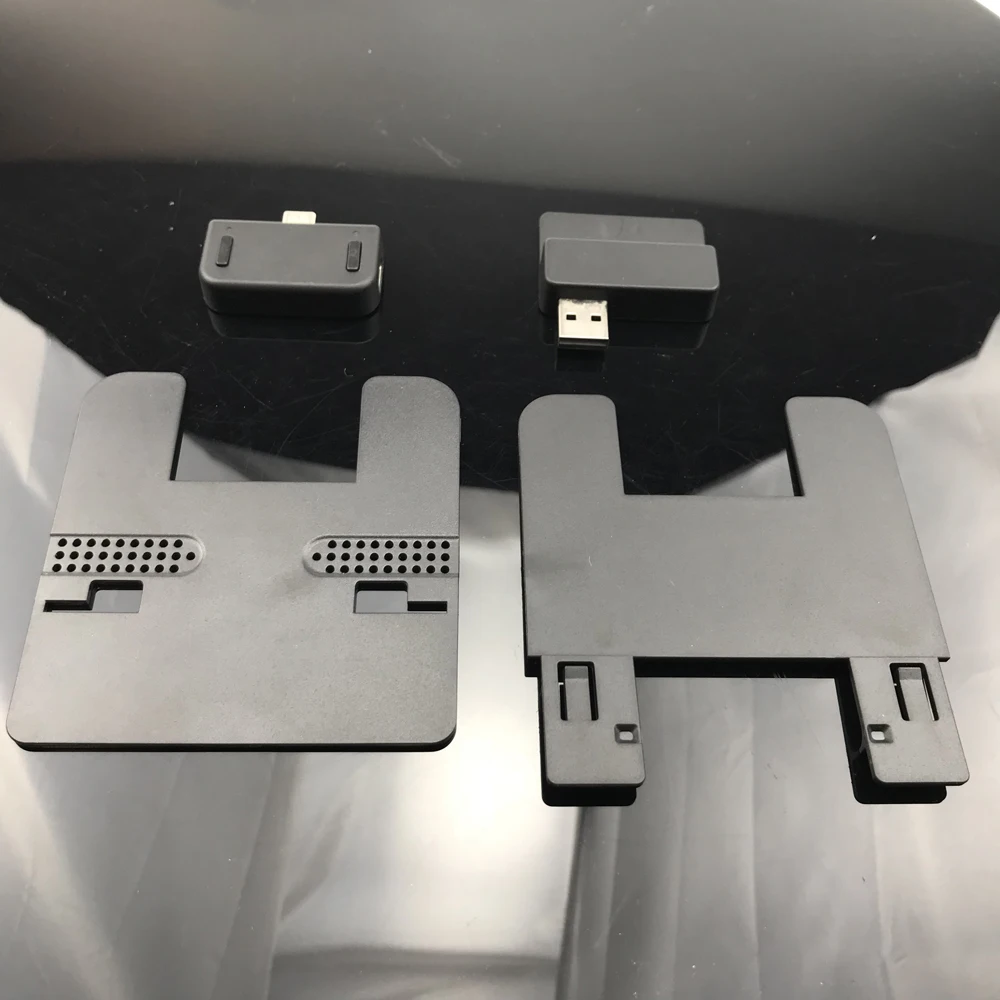 Route + Pro-Adaptador de Audio inalámbrico, transmisor DUAL con conexión tipo U, compatible con Chat de voz en el juego, baja latencia, Mini USB C