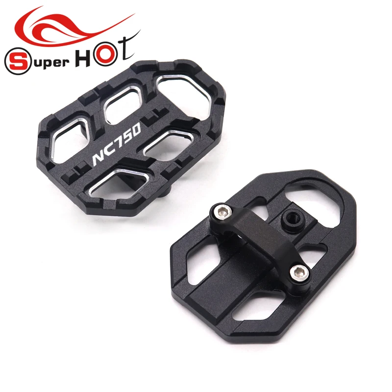 For Honda NC750S NC750X NC 750X 750S Motorcycle Accessories Billet Wide Foot Pegs Pedals Footrest Enlarge Footpeg