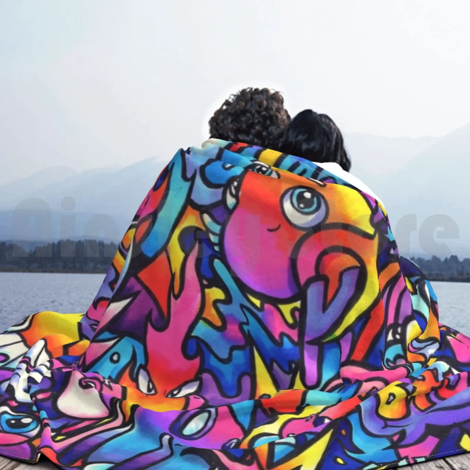 K Y O T O D R E A M S بطانية عصرية مخصصة للفنان خربش خربش آرت Vexx Vexx Art Gawx Gawx Art Copic Copic #5