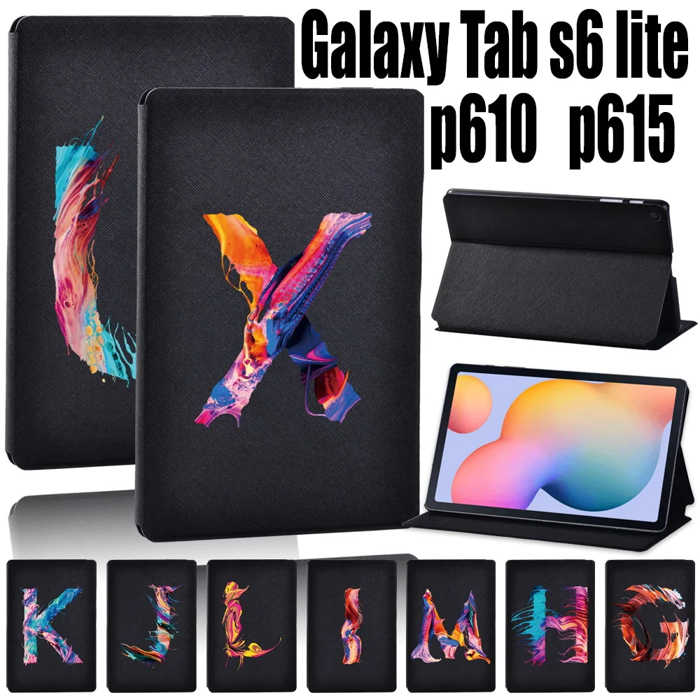 

For Samsung Galaxy Tab S6 Lite P615/P610 10.4 Inch Flip Stand Leather Case Tablet Protective Shell + Free Stylus