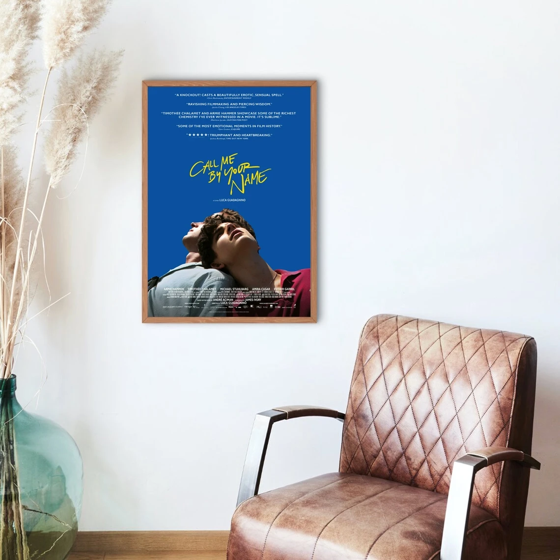 اتصل بي باسمك ملصق الفيلم طلاء جدران ديكور المنزل (بدون إطار)