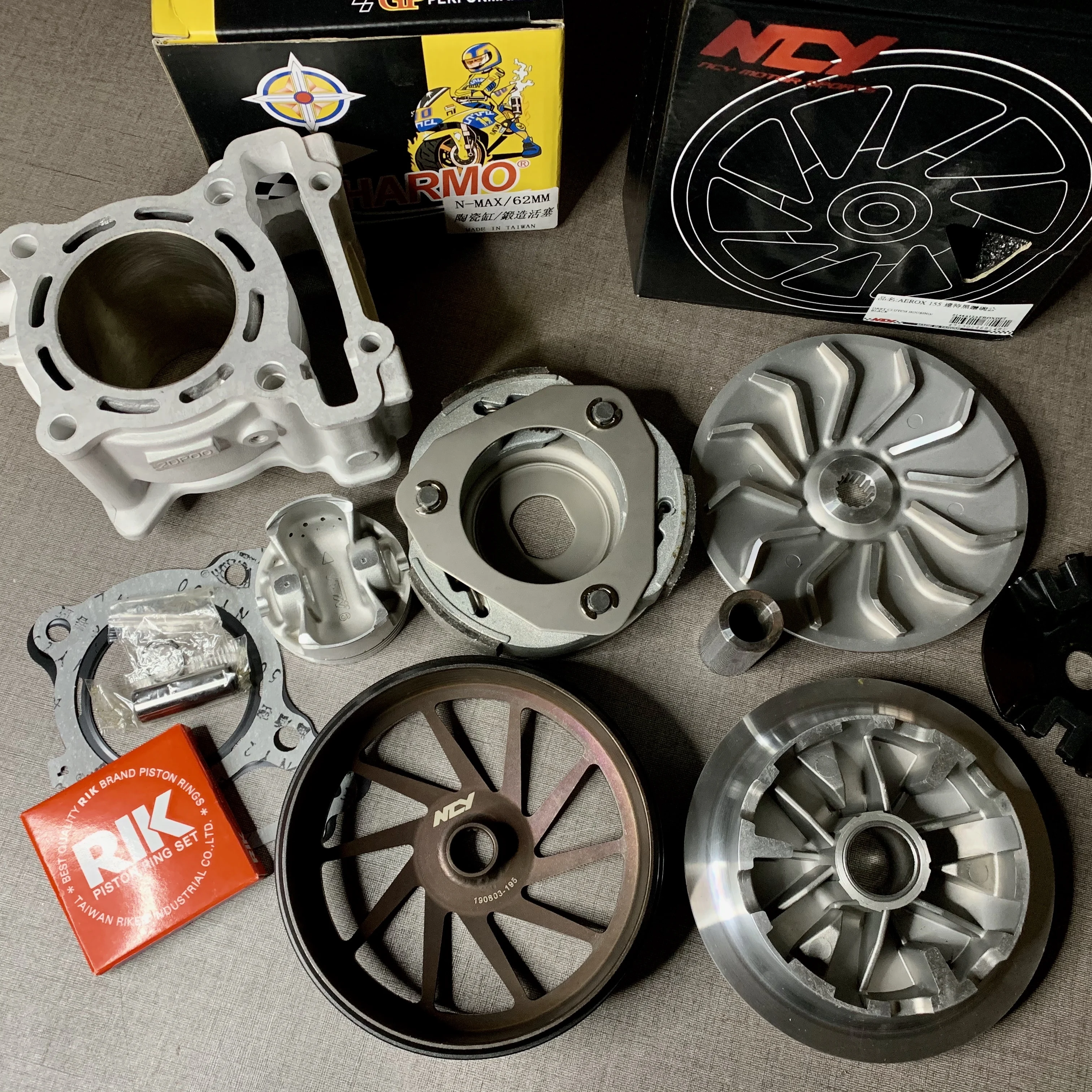 NMAX155 Big Bore Kit Racing Transmission N-MAX 155 Rebuild Tuning Kit Cylinder Clutch Variator Nmax 155 Engine Parts