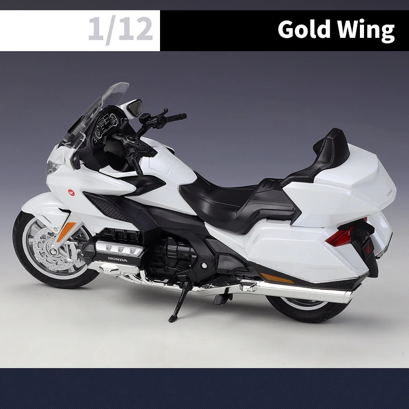 WELLY 1:12 Scale Honda Gold Wing Motorcycle Simulation Alloy Model Adult Collection Decoration Gifts Toys for Boys