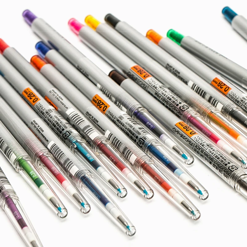 1pcs UNI Gel Pen 0.28mm Style Fit Series Monochrome Water Pen UMN-139-28 Color Ink Uniball Slim Replaceable Core Stationery
