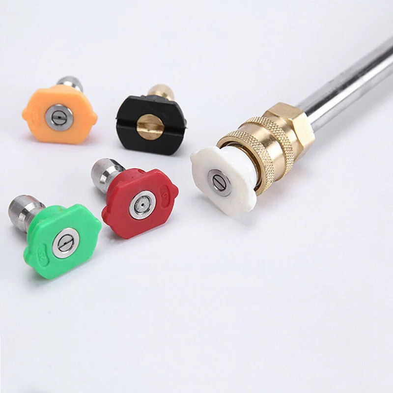 Automotive Tools Brass Gas/Gasoline High Pressure/Power Washer Wand/Lance + Nozzles 4000 PSI Universal Gadget Car Accessories
