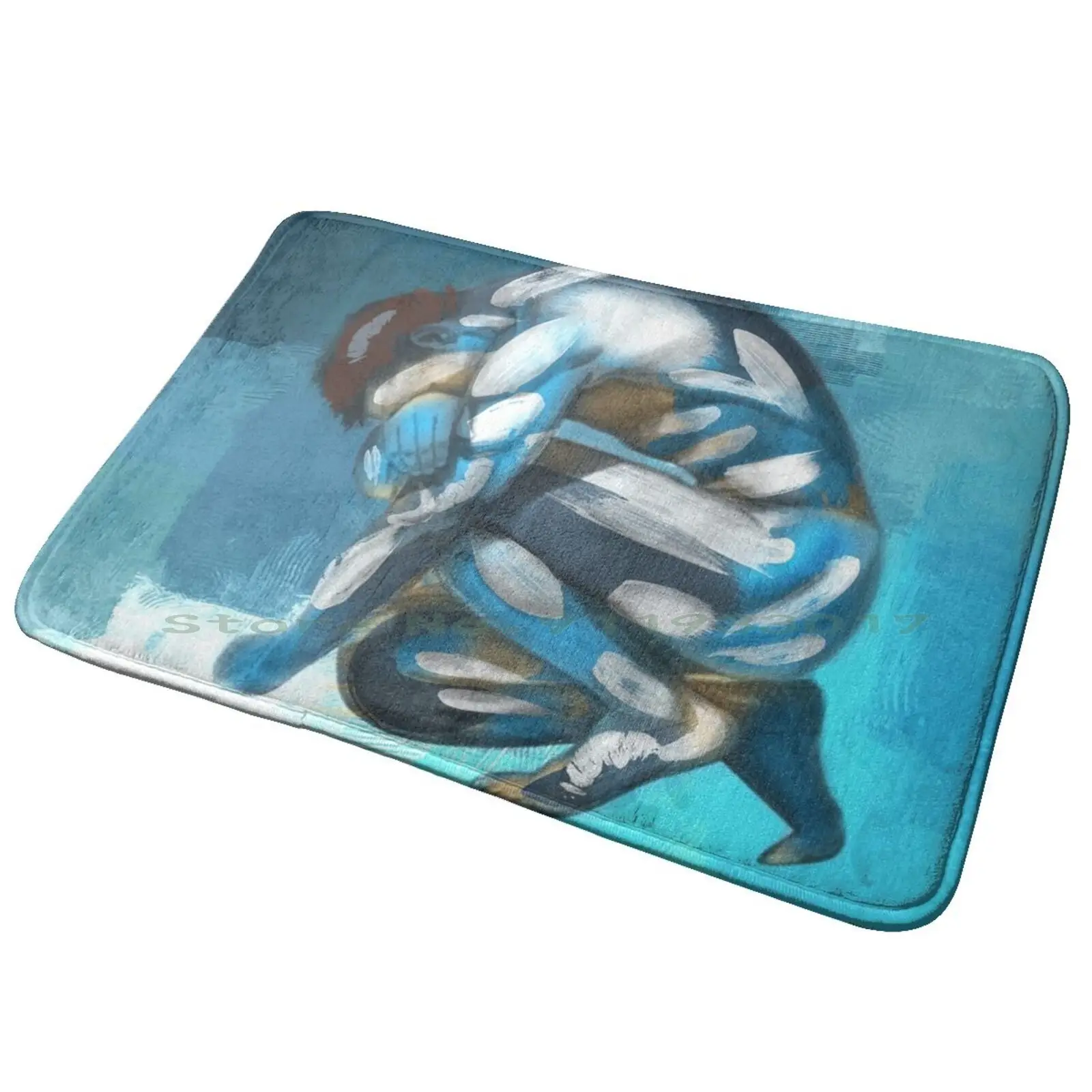 Loss Entrance Door Mat Bath Mat Rug Painting Male Artistic Gay Art Erotic Male Mens Nudity Bodybuilder Sexy Male Paintings The