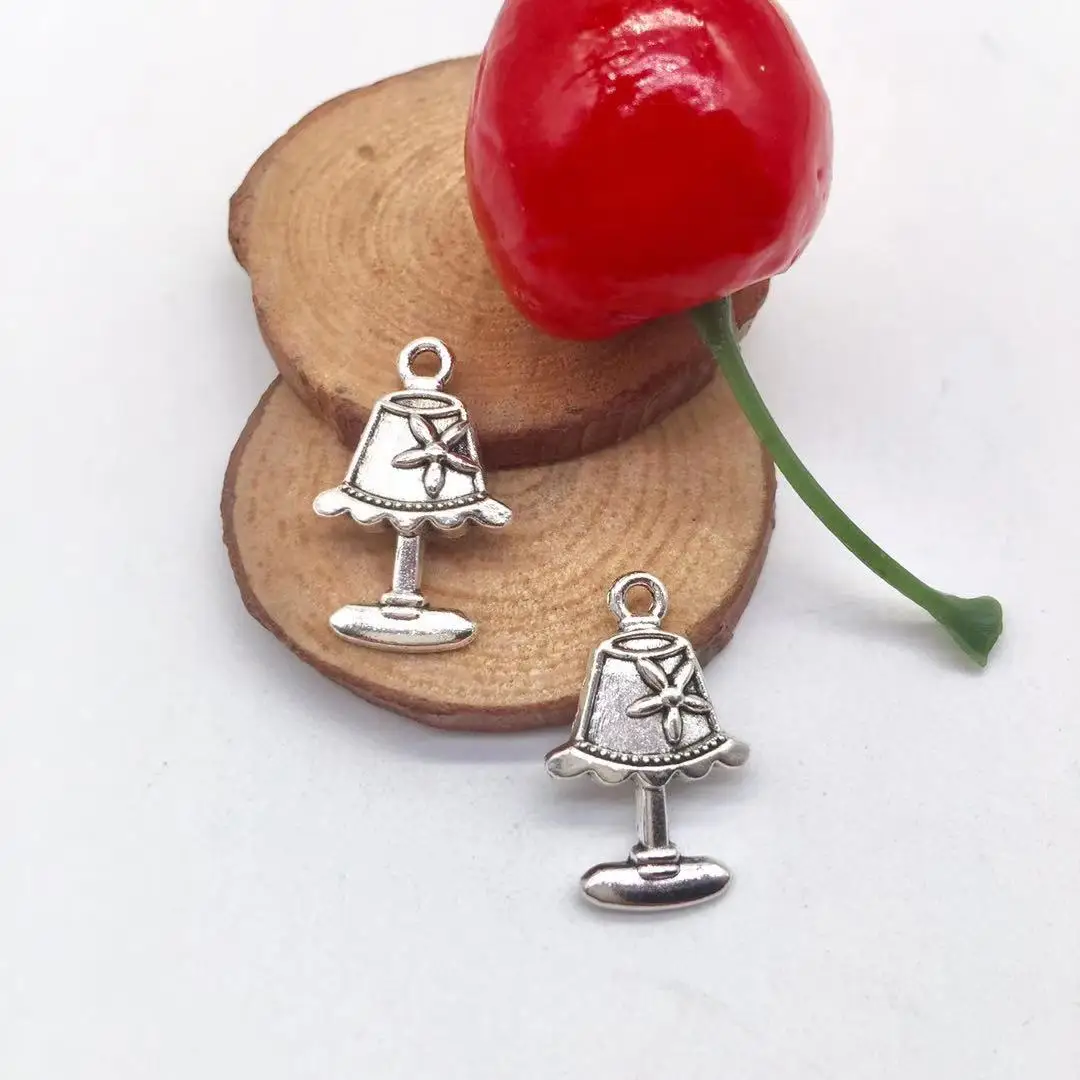 Fashion 23 pcs Desk lamp Pendants fit DIY handmade necklace earring bracelet charms Jewelry Making