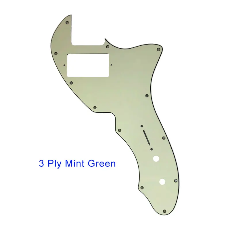 Fei Man - Thinline Guitar Pickguard With PAF Humbucker Scratch Plate, 12 Hole Screws, US Tele 69, Multiple Colors