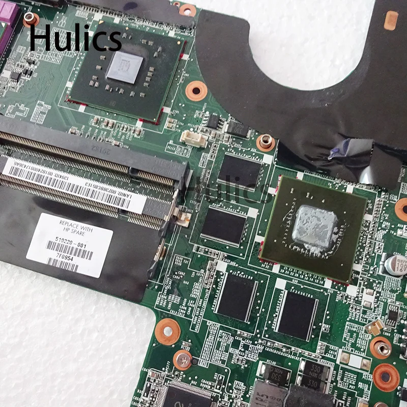 Hulics Usato 519220-001 NOTEBOOK PC HX16 PER HP HDX16 519220 Scheda Madre DDR2 PM45 N10P-GE1 DAUT6GMB8A0