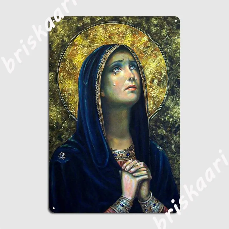 Our Lady Of Sorrows Metal Sign Painting Décor Club Party Club Bar Retro Tin Sign Poster