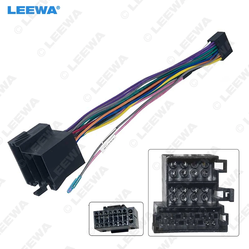 

LEEWA Car 16pin Audio Wiring Harness For ISUZU D-MAX 16Pin Aftermarket Stereo Installation Wire Adapter #CA6853