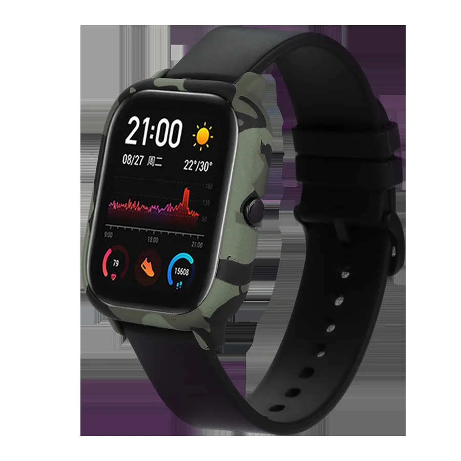 Funda protectora para Xiaomi Huami Amazfit GTS, carcasa rígida para PC, accesorios con correa