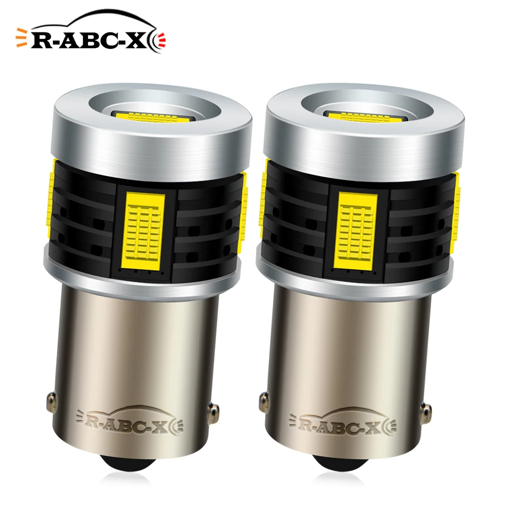 

RUIANDSION 2Pcs BA15S 1156 P21W 1157 BAY15D P21/5W BA15D 1142 BAU15S PY21W BAZ15D P21/4W Turn Signal 10V-30V 12V 24V 6000K 2700K