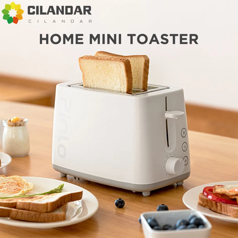 Torrada de pão PinLo com bandeja removível de migalhas, Mini torradeira automática, Eletrodomésticos, Casa, 2 fatias, Novo, 2024